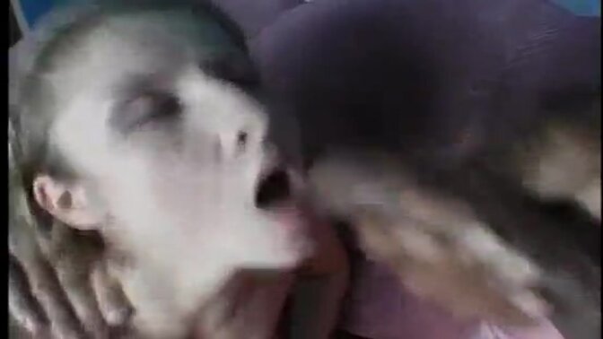 Brunette milf loves taking two big cocks in her holes