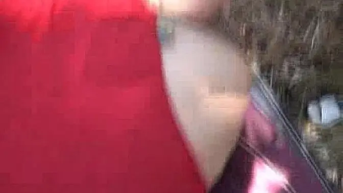 Country couple use pickup truck for an good outdoor fuck