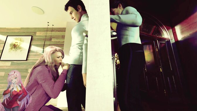 Cheating wife gets it on in a PC game with hot lover