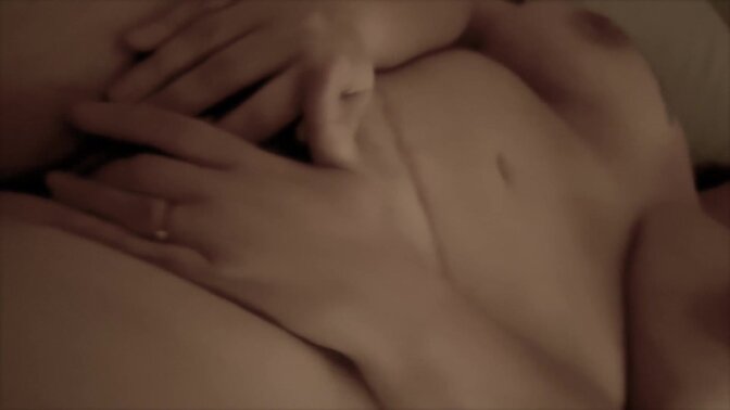 Real amateur milf enjoys powerful orgasm while masturbating