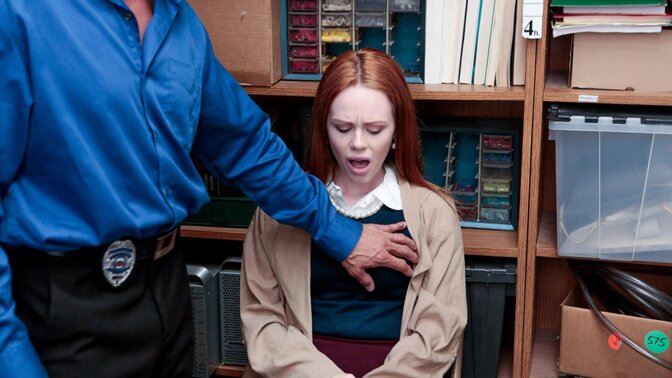 Amateur teen gets caught stealing and faces punishment by a dominant older