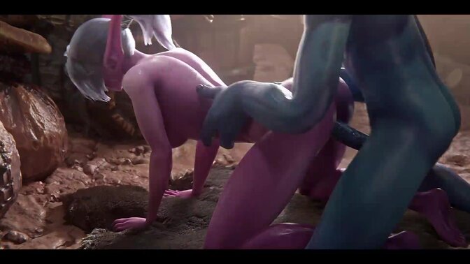 Two hot babes share lucky guy in FFM threesome