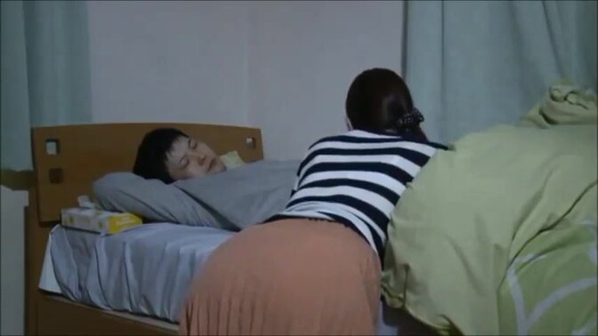 ITLE: Hot Japanese step mom and wife get it on with grandpa