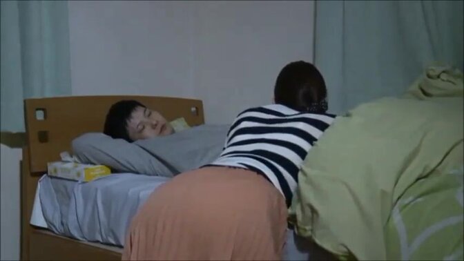 ITLE: Hot Japanese step mom and wife get it on with grandpa