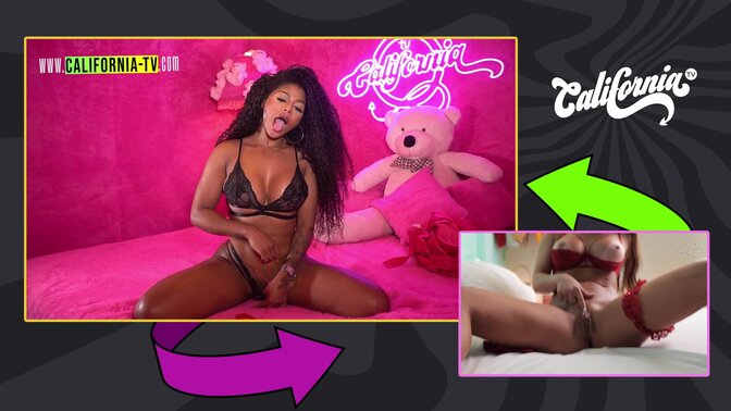 Brazilian Hottie In The Color Of Sin, Loud Moans And Lots Of Slut: The Boldness Of A Goddess Who Masturbated And Played With A Giant On TV! - Ebony Goddess