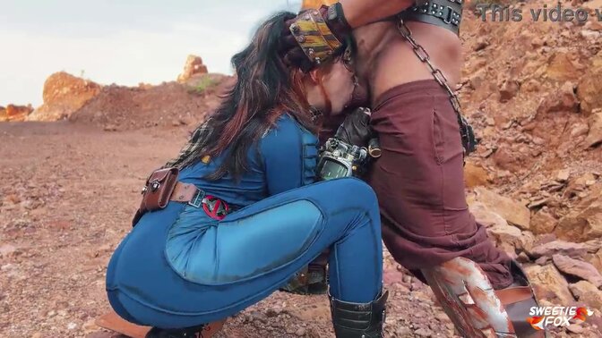 Amateur Brunette Babe Sucks and Rides in Outdoor Doggystyle POV Fuck