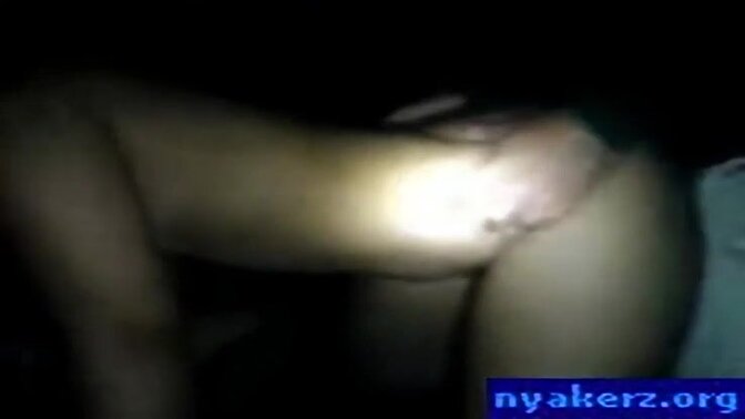Teen Asian GF gets group-fucked with torchlight assistance