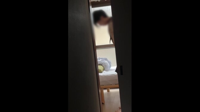 Japanese stepwife gets creampied while talking dirty to stepdaughter's boyfriend