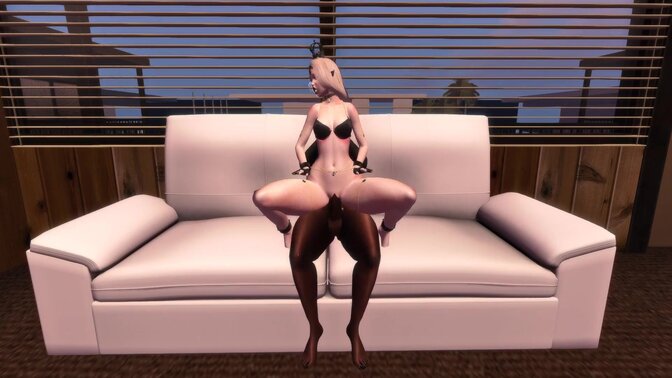 horny BBC and Futa action in Second Life