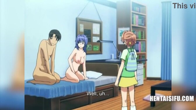 Hot anime tutor gets a rude awakening