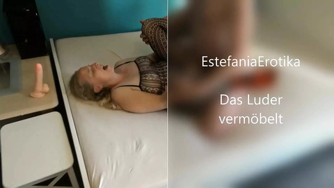 This blonde babe's snug twat gets brutally hammered I haven't gotten drilled this ruthlessly in ages