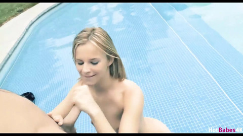 Jillian Janson: Splashy Sex in the Shallow End - Hard Cock🍆 Refreshes Her Poolside Piss!