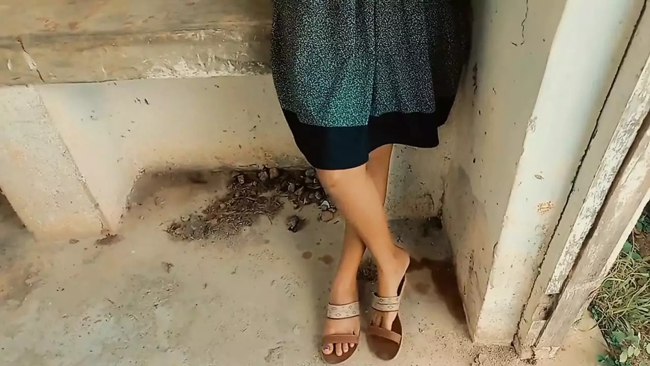 Sister's tight pussy squeezed in public