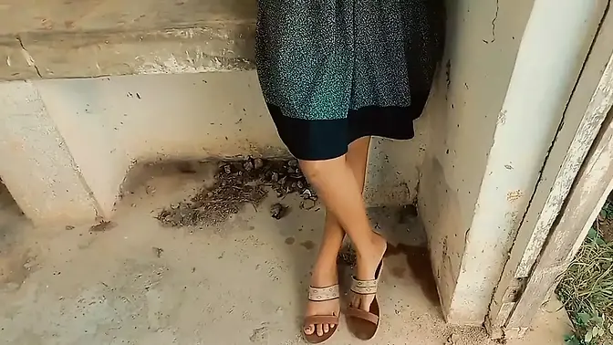 Sister's tight pussy squeezed in public