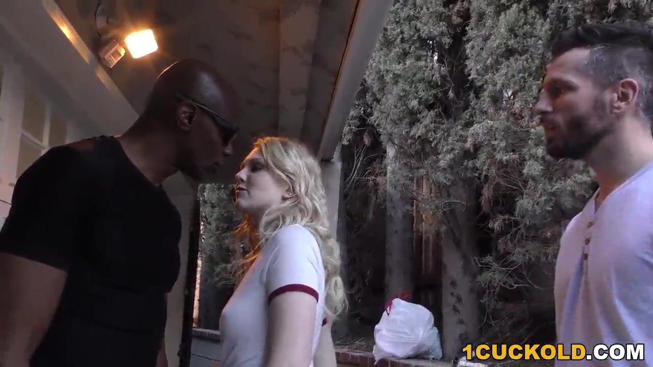 Lily Rader gets a big black cock gangbanged in front of her cuckold boyfriend