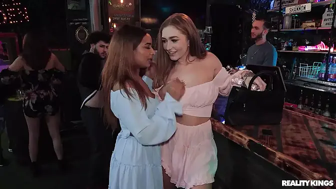Pranksters' night out leads to public lesbian anal sex