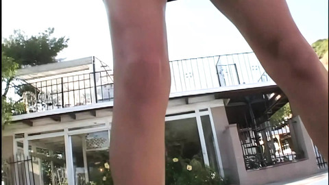 Blonde teen wants anal👌 sex, gets filled with dark dude's cream pie under stars
