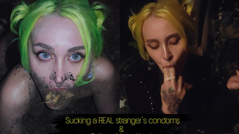 I dive into a random stranger's garbage cans, feasting on grime and detritus My filthy all-night debauchery