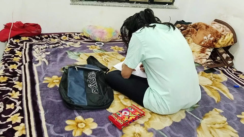 Teacher scores with young scholar in steamy 'skank' session