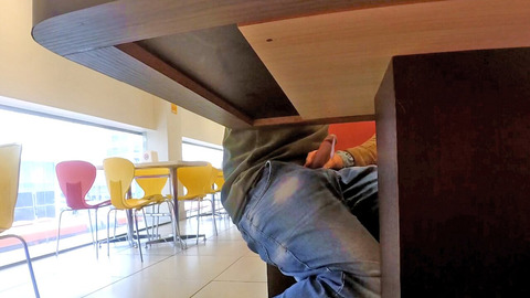 'She Spunked Him Raw in Public Cafeteria'