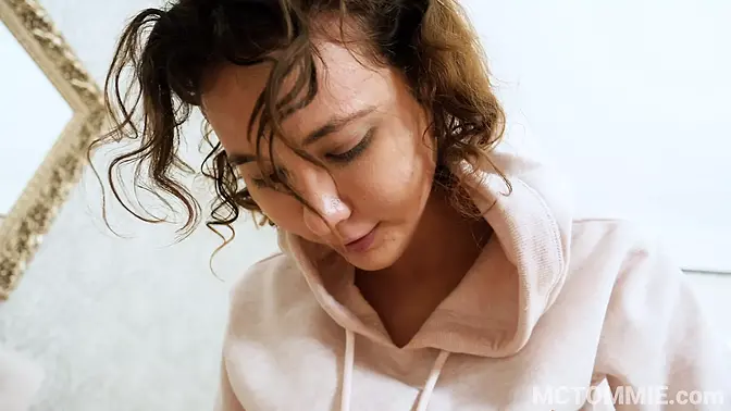 18 Year Old Teenie GishaForza Licks and Rides in POV Homemade