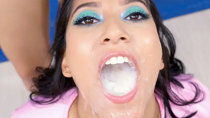 PremiumBukkake - Pris Angel blows 101 gigantic mouthful cumshots