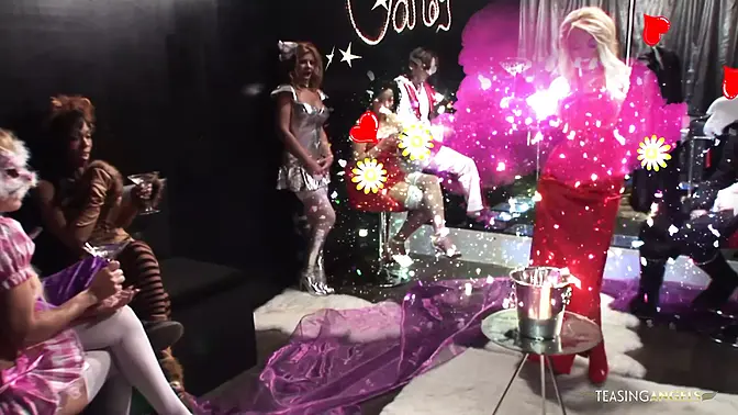 Two insatiable whores share massive hard cocks