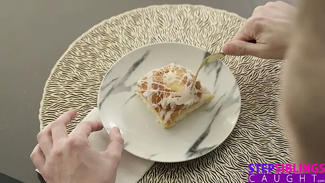 Black girl with long hair gives deepthroat blowjob to stepbrother