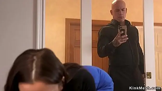 Lawyer's Kinky Session with Bound Brunette Assistant