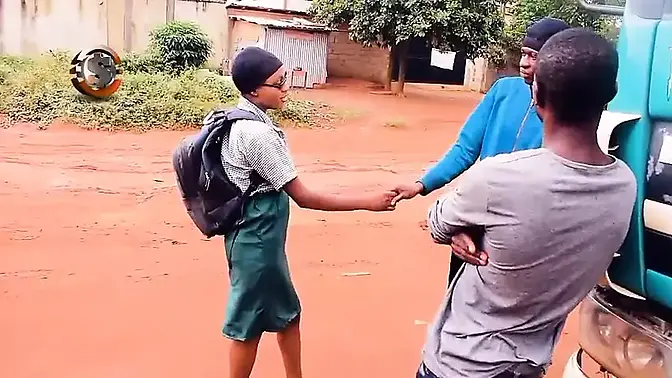 College beauty gets double-teamed by two black studs