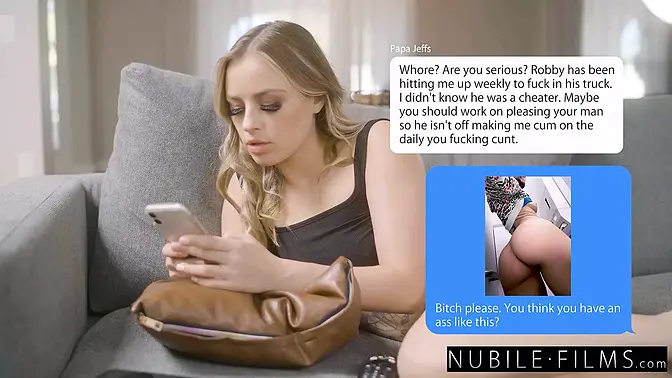 Naughty Claire's Boyfriend Gets Special Delivery