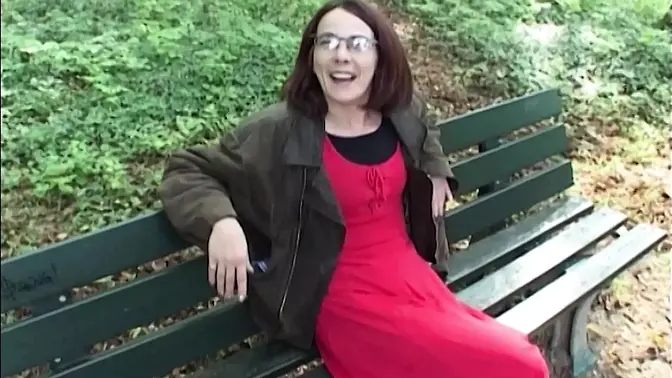 German mature redhead enjoys her mouth filled with cum POV