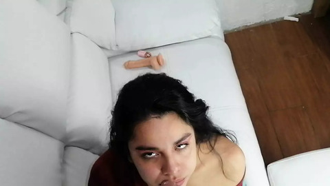 Sweet girl gets kissed passionately
