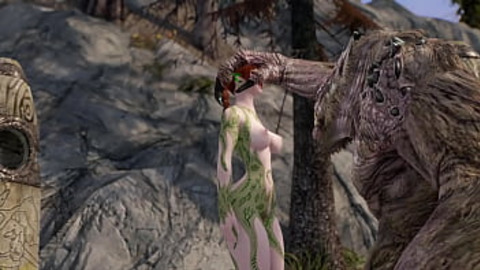 Redheaded hellbeast gets pounded by massive monster cock🍆 in unbridled 3D XXX