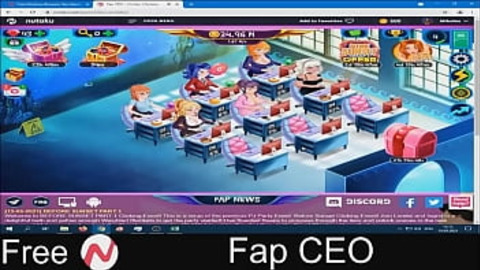 Clicker CEO Faps Till Erection Explodes Over Whores on Nutaku PC Game
