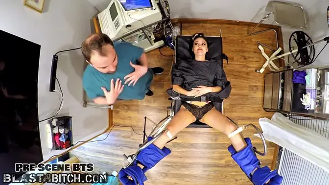 Petite brunette Blaire Celeste gets jizzpainted by Dr  Tampa