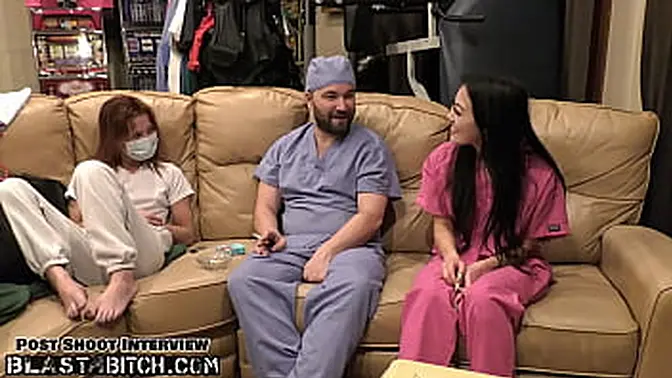 Petite brunette Blaire Celeste receives jizzpainted by Dr  Tampa