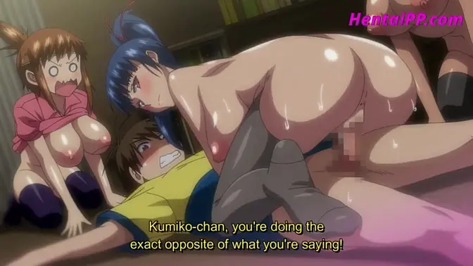 Three Horny Girls Fuck With Young Boy - Premium Hentai