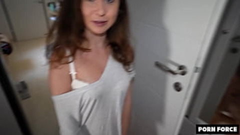 Tiny teen's tight pucker devoured by deep penetration's relentless thrusting pleasure
