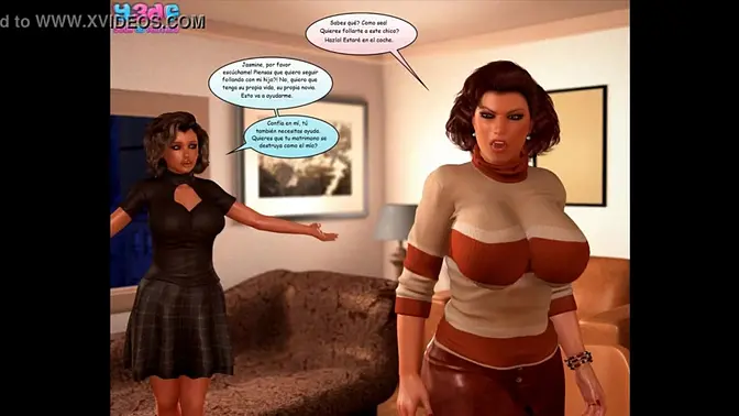 Family (comic) - Busty MILF shows off big booty and ass