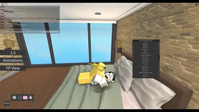 Cartoon Roblox whore moans as she gets fucked