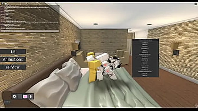 Cartoon Roblox whore moans as she gets fucked