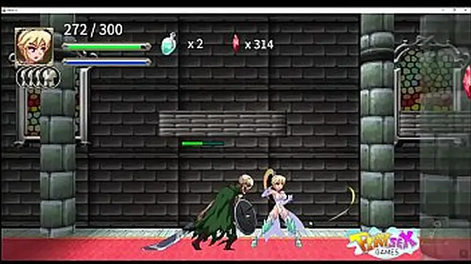 Sexy teens fuck in a game - Big tits and big butts!