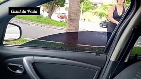 Practice ends, she gets in the car