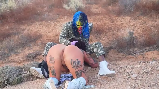 Drea Alexa captured and dominated by Gibby the Clown