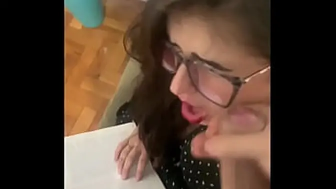 Green-Eyed Gostosa Swallows Huge Cumload in Depraved Punishment