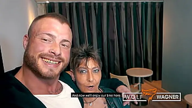 Older MILF Rubina gets fucked by young sports student