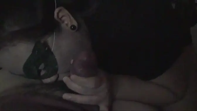 Asian maid deepthroats my big cock