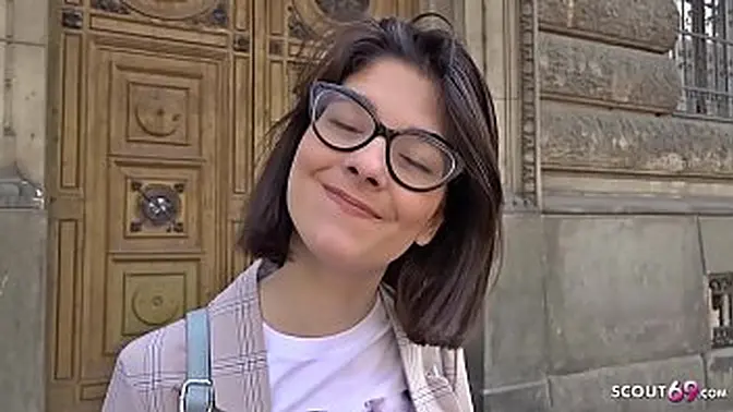 Young German scout teen takes big cock deep in her ass