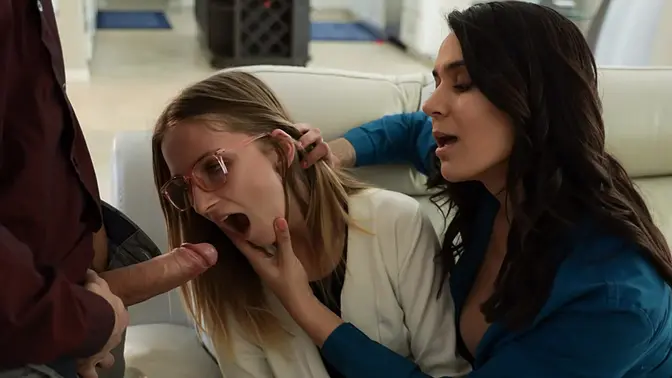 Foster Family Teaches Their Orphan Girl About Hardcore Sex